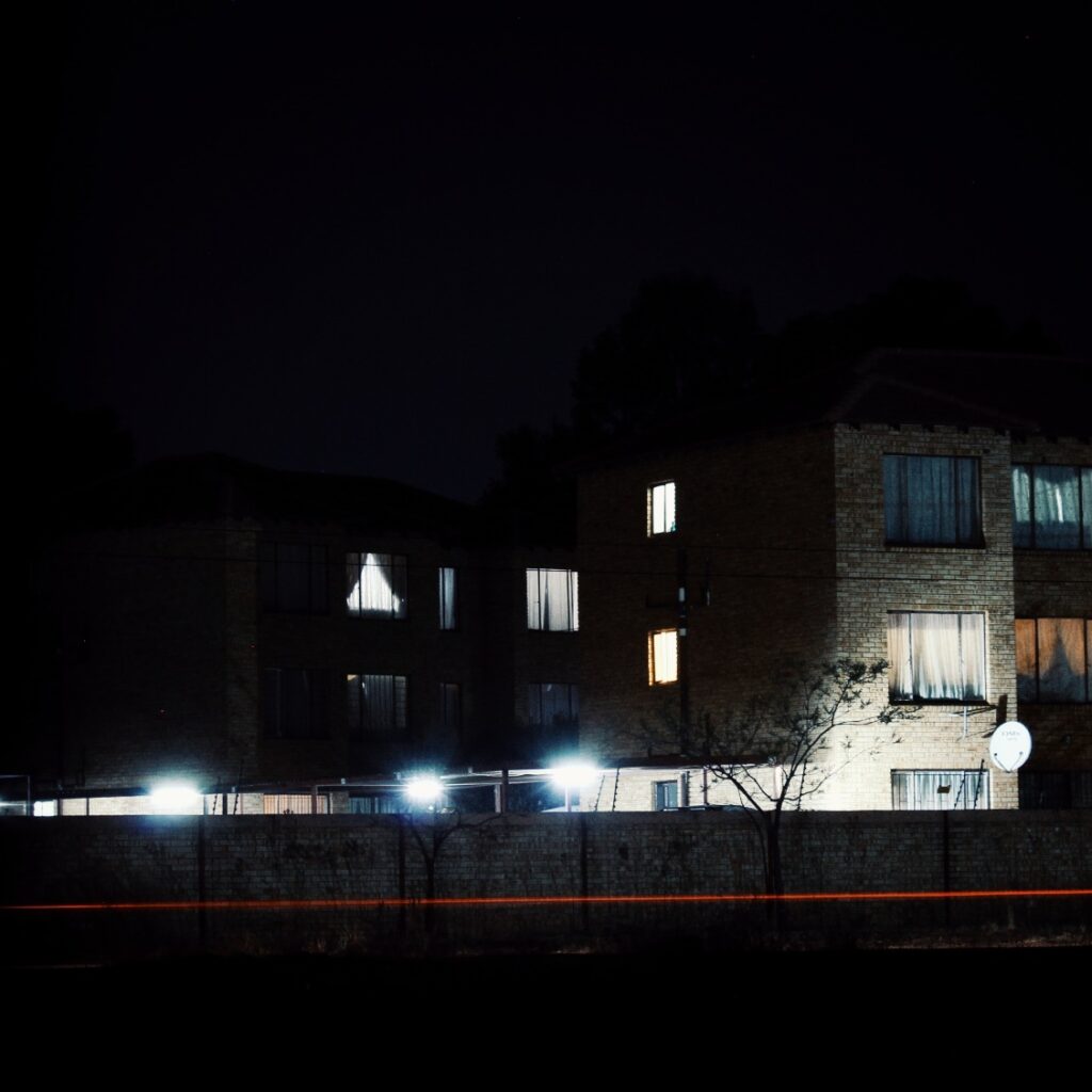 Windows in an apartment complex.