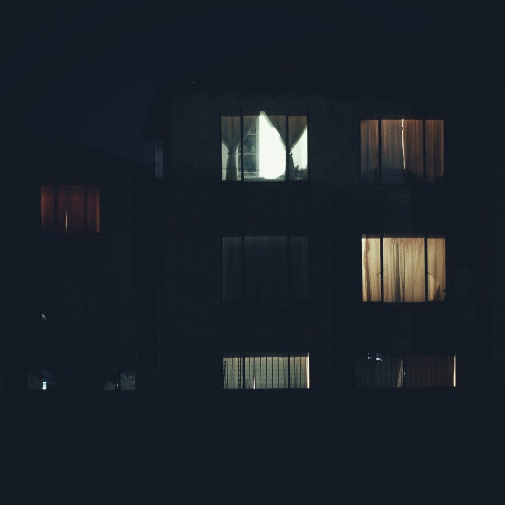 Windows in an apartment complex.
