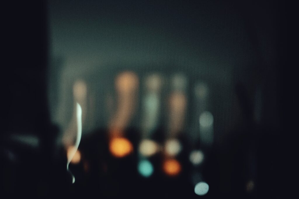 A motion blur photo of an apartment complex at night. Taken on the West Rand of Gauteng in Randfontein.