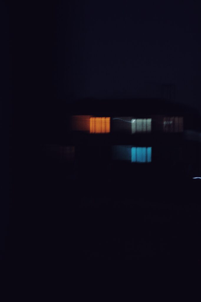 A image of an apartment complex shot at night in the Randfontein area in the West of Gauteng.