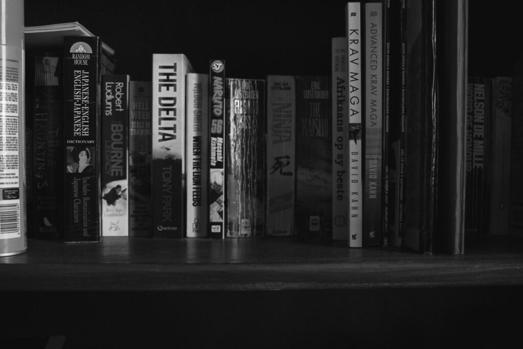 A bookshelf.